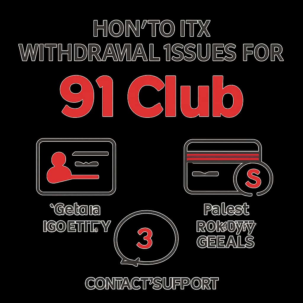 An illustration explaining withdrawal processes for 91 Club.