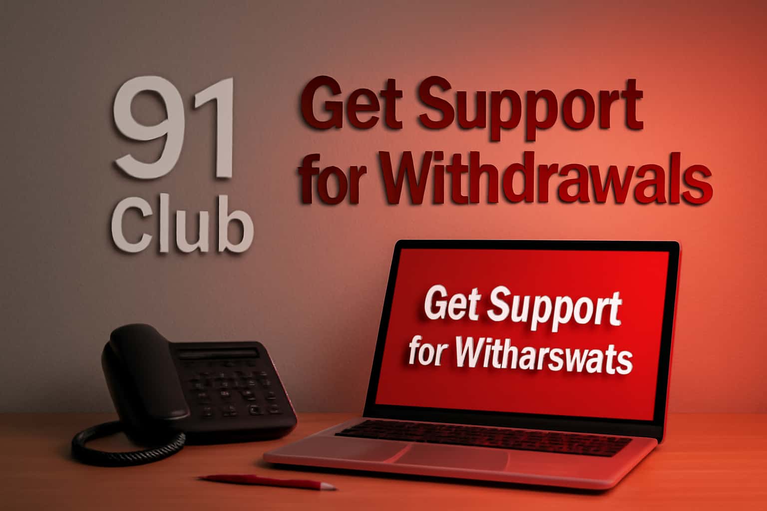 An educational scene showing support for 91 Club withdrawals.