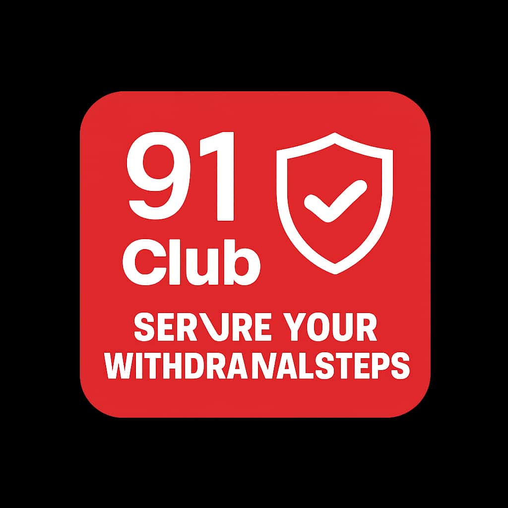 A professional badge representing the 91 Club withdrawal assistance.
